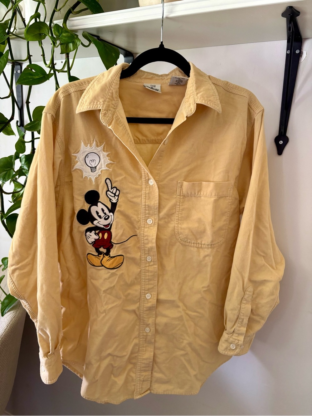 Disney Store Corduroy Shirt in Pale Yellow
